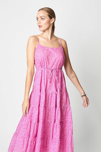 Astrid Dress Pink Daisy