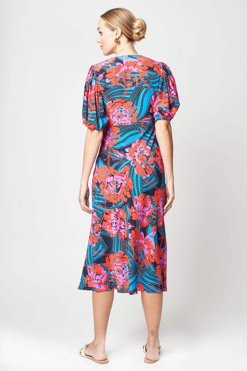 Josephine print 2024 wrap dress