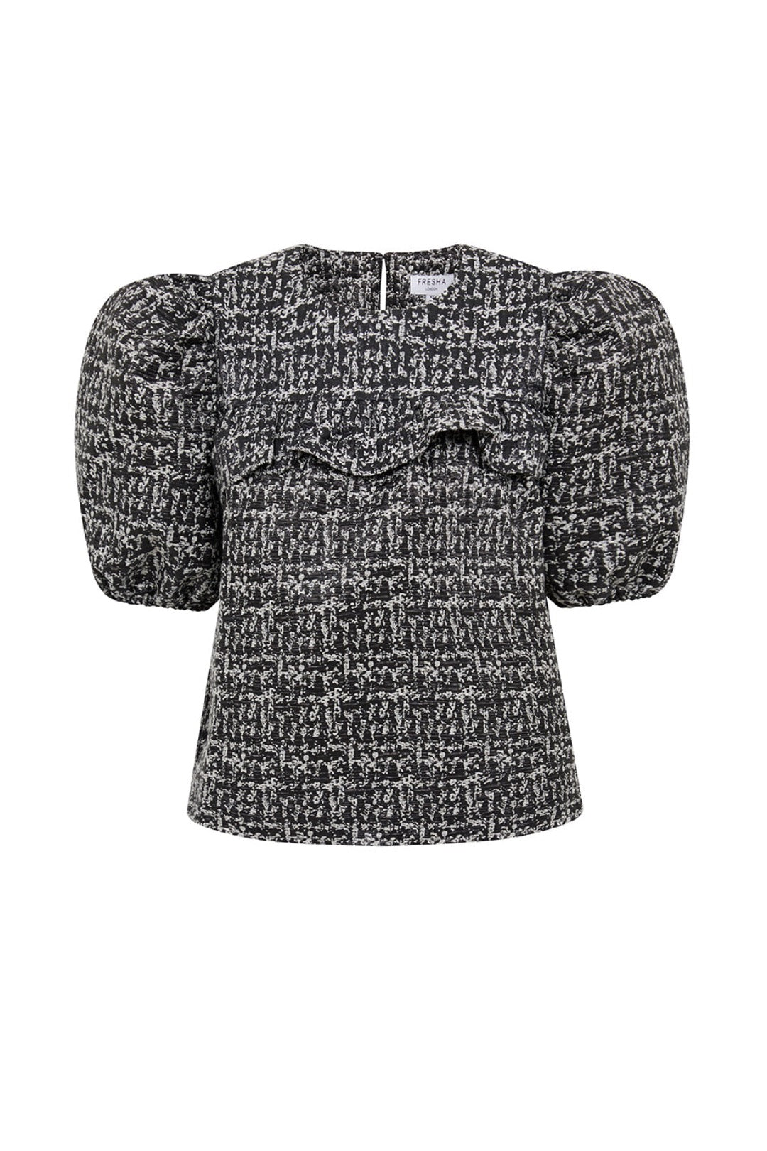 Nora Top Black Metallic