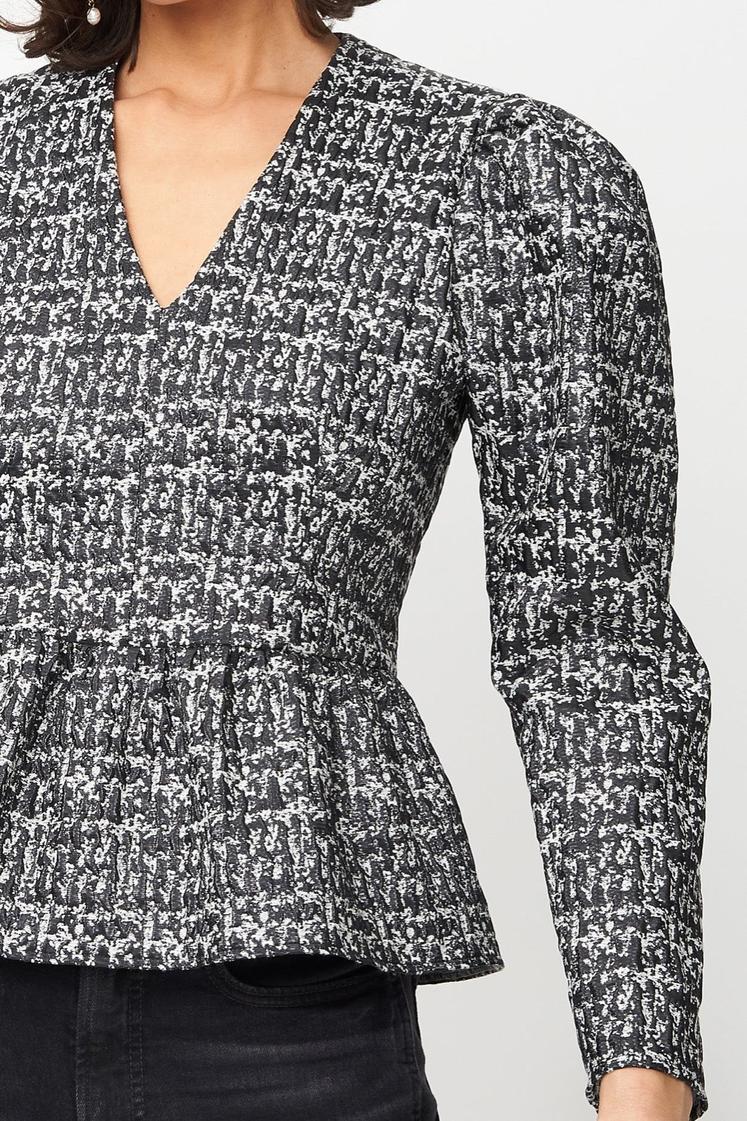 Harper Top Black Metallic