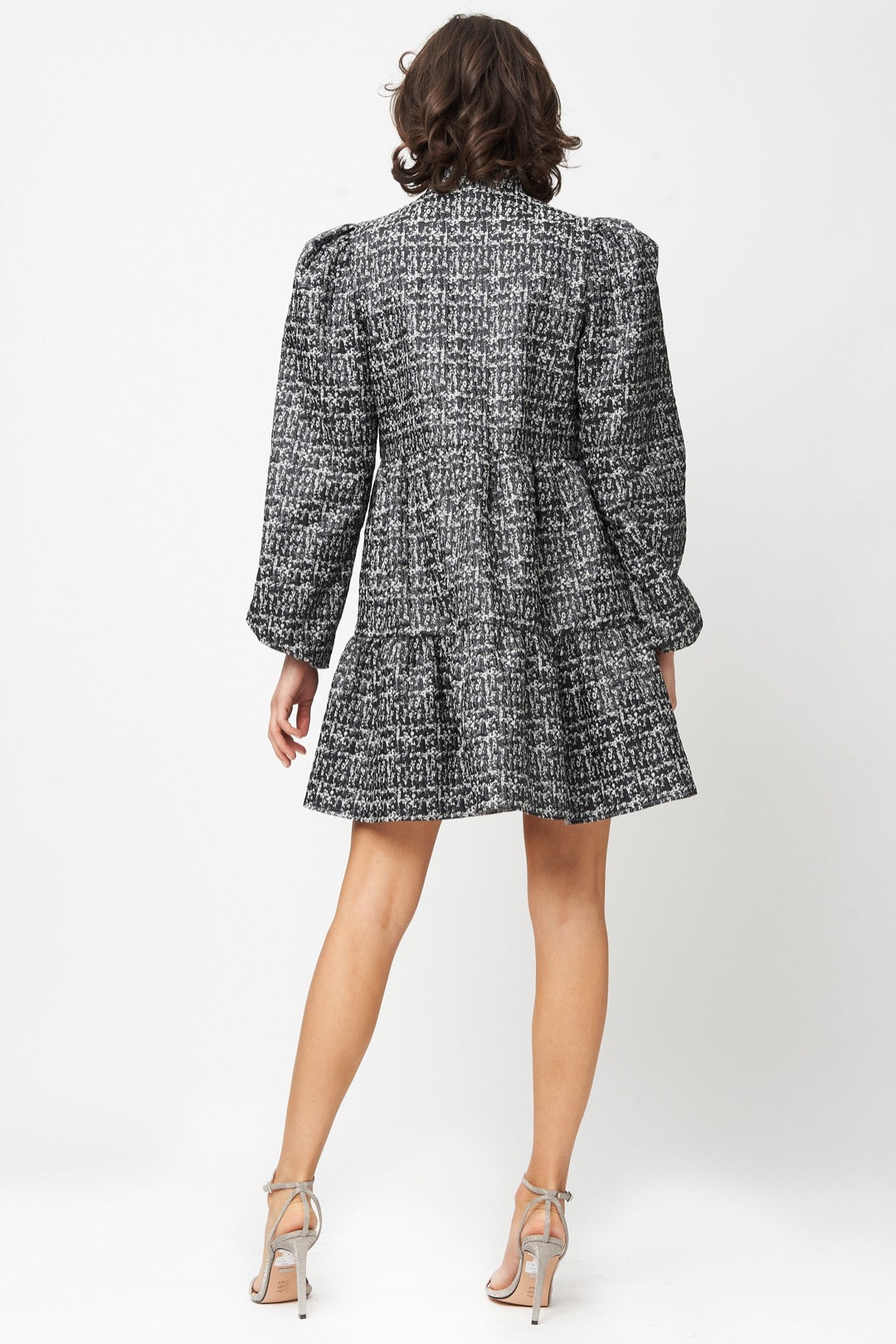 Riley Dress Black Metallic