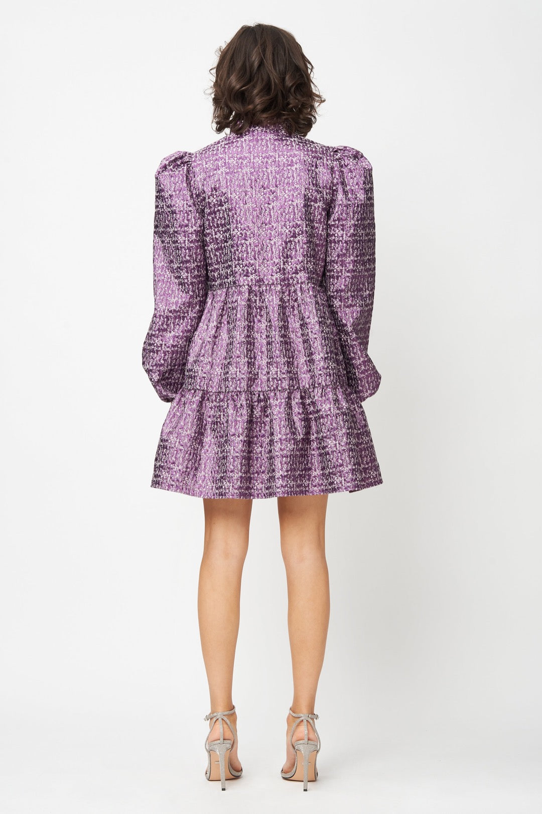 Riley Dress Purple Metallic