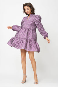 Riley Dress Purple Metallic
